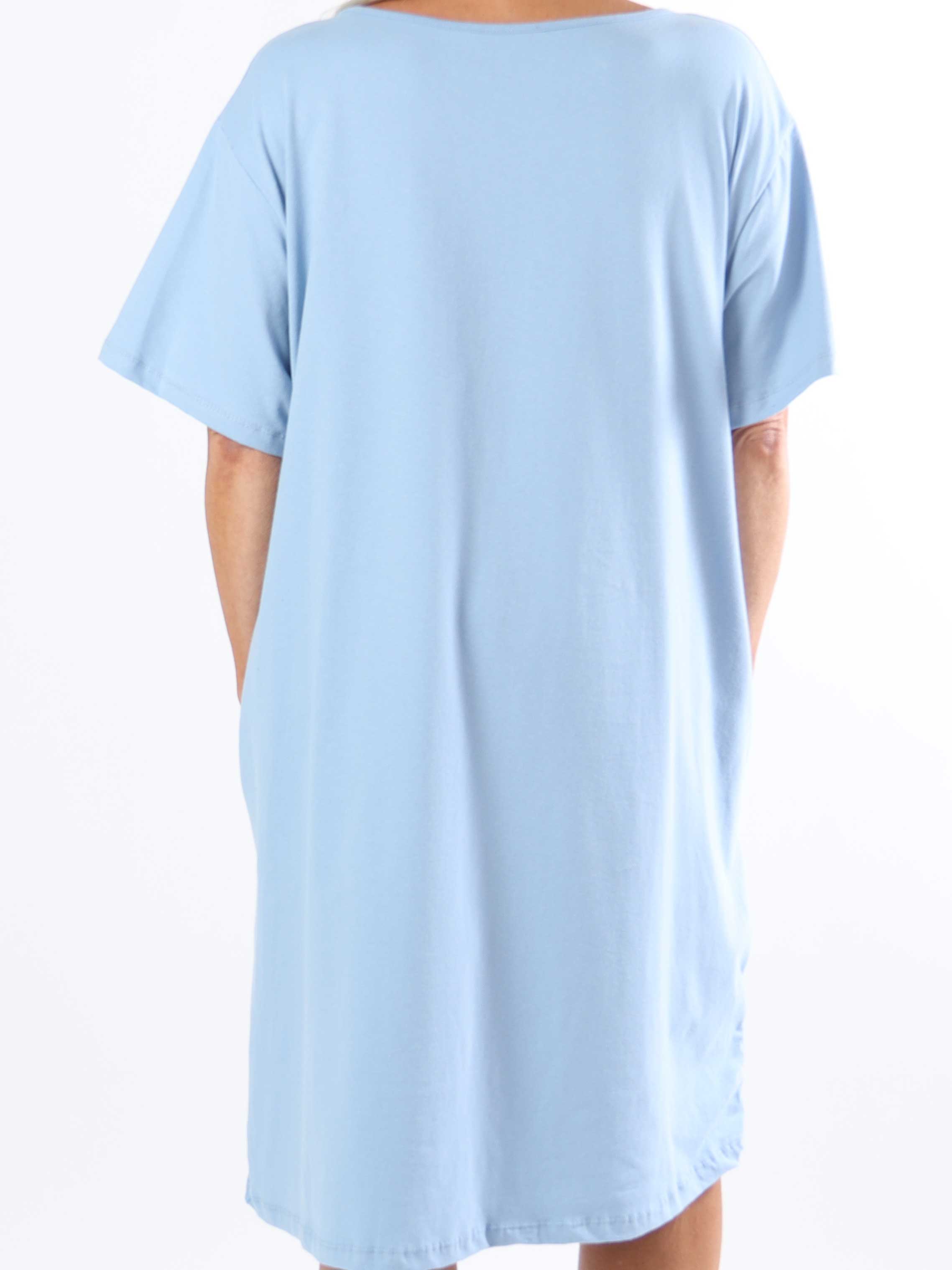 Mickey Dress - Plus size t-shirt kjole i bomuld med similisten